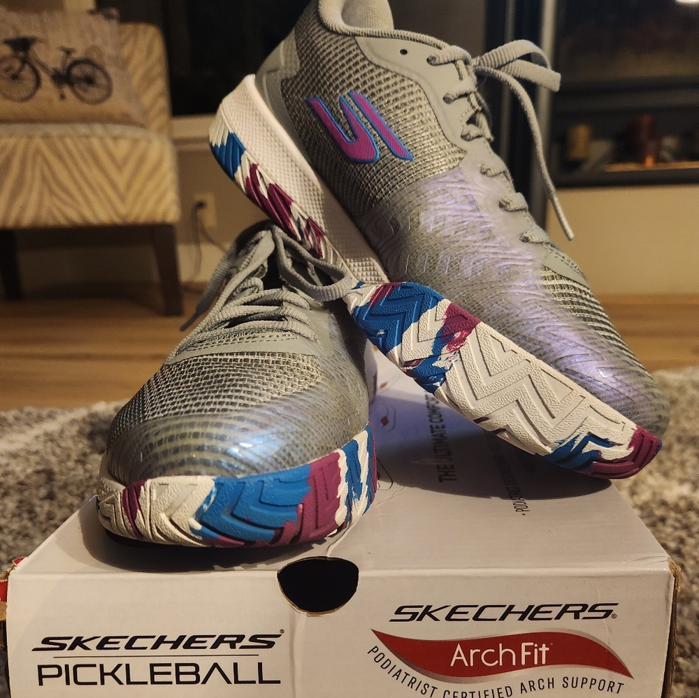 Skechers Viper Court 2.0 Picklebal, Gray - Women's 8.5